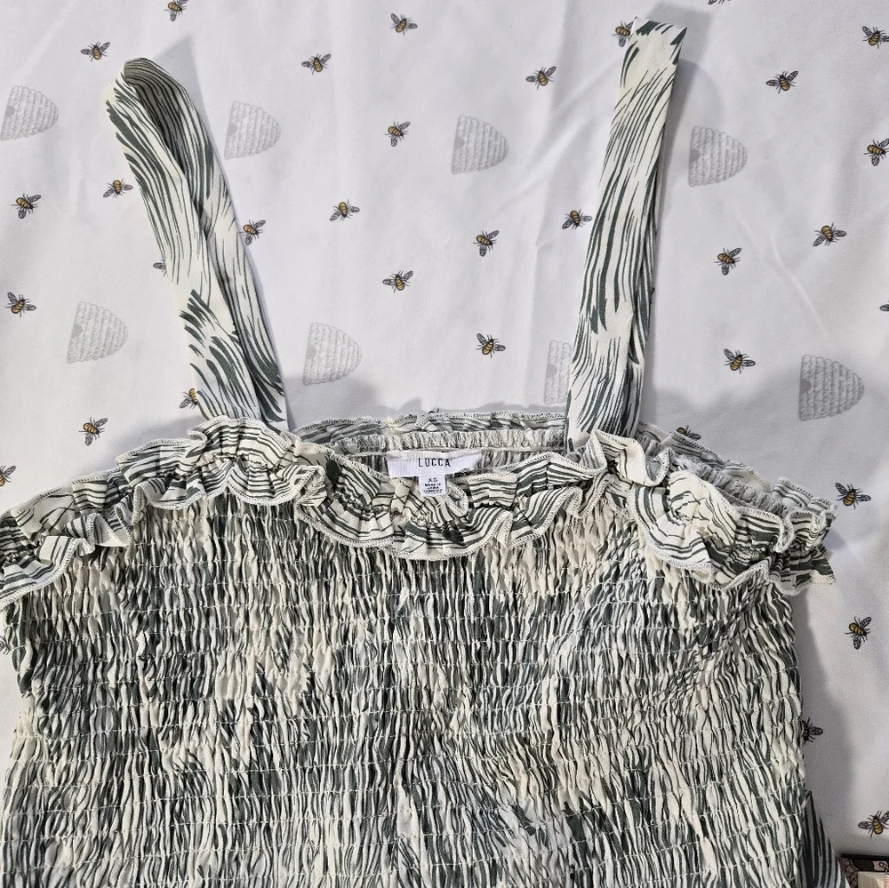 Lucca Green Long Dress Sz XS - Picture 7 of 9